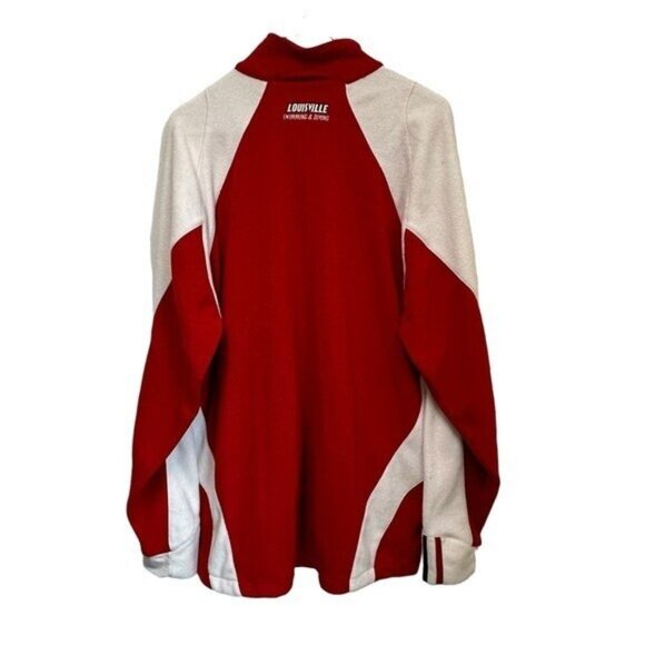 University of Louisville Cardinals Swimming & Diving Team M Adidas Fleece Jacket - Picture 2 of 10